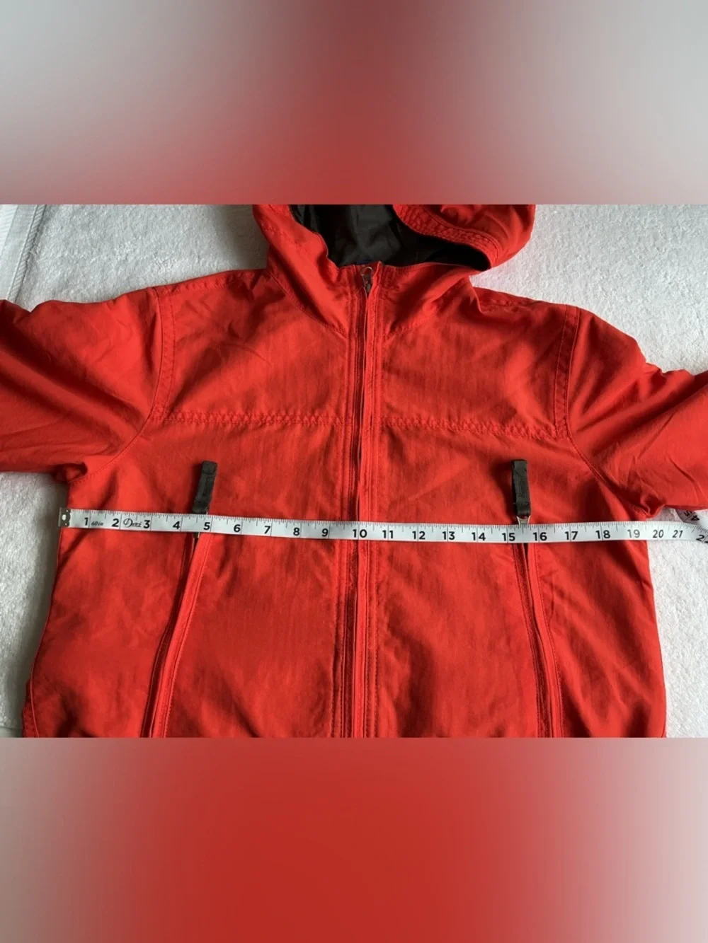 GAP Kids Red Hooded Zip Rain Jacket